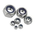 thumbnail image 4 of LOVIVER 10pcs Nylon Insert Collar Stainless Steel Material Screws Bolts Lock Nuts Tool M5, 4 of 7