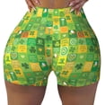 thumbnail image 2 of Rocae St. Patrick's day for Women's Quick-Dry Running Shorts,Ladies Active Athletic Apparel Yoga Workout Gym Running Volleyball Spandex Shorts-Medium, 2 of 8