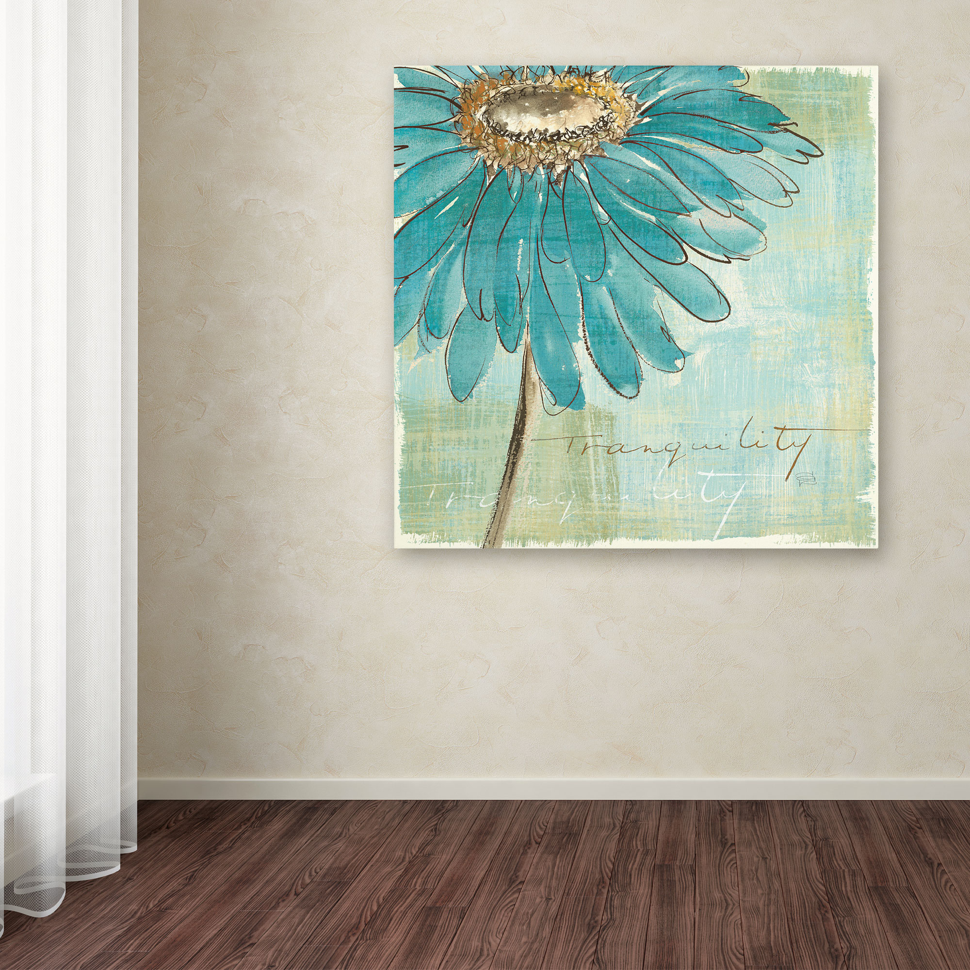 Chris Paschke 'Spa Daisies III' Canvas Art