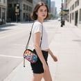 thumbnail image 5 of FORMRS Mini Crossbody Bag for Women Adjustable Shoulder Rope Travel Casual Phone Purse, Light Colorful Circles, 5 of 7