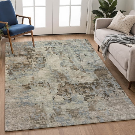 Addison Rugs Chantille Indoor/Outdoor Transitional Casual Beige Machine Washable Rectangle Rug, 10' x 14'