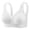 White bra for women, variant on ATOYSOY Lace Push Up Bra Double Shoulder Straps Elegant Womens Fabric Daily Rest Adjustable Wide Straps Hollow Weave Classic All Season Bra for Commute Dating and Rest Wear