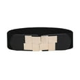thumbnail image 2 of MANHUJI Belt Fashion Women Ladies Waist Belt Body Belt Wide Elastic Belt Dress Accessories Womens Black Belt (Black,One Size), 2 of 2