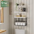 thumbnail image 3 of Estantería flotante de baño KLUVIS para pared con almacenamiento en inodoro, 3 of 8