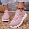 thumbnail image 2 of Orthopedic Walking Shoes for Women Woven Breathable Mesh Sneakers Lightweight Non Slip Arch Support Slip on Flat Shoes Pink Size 9.5, 2 of 6