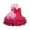 64Hot Pink, variant on Hicidod Flower Girl Dress Knee-Length Sequins Tulle Tutu Dresses For Wedding Cute Lace Mesh Pageant Formal Princess Dress Bow-Knot