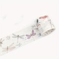 thumbnail image 3 of 1pc/pack Vintage Feathers Flowers Bird Masking Washi Tape Retro Ins Decorative Adhesive Material Sticker Label Scrapbooking 1.57inch*118.11inch, 3 of 5