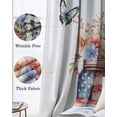thumbnail image 3 of 4th of July Blackout Curtains for Bedroom Living Room Darkening Curtains 84 Inch Length 2 Panels Set Independence Day Spring Floral Love Heart Flowers Window Curtain Window Treatment Drapes 42"x84", 3 of 9