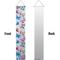 thumbnail image 2 of Indoor Outdoor 2Pcs Colorful Butterfly Banner Vertical Hanging Sign for Front Door Porch Home Yard Decor Holiday Farmhouse 70.9x12.6 Inch, 2 of 6