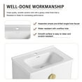 thumbnail image 5 of Tcbosik 28" Floating Bathroom Vanity with Sink Set, Wall Mounted Bathroom Vanity with Top Basin & Storage Cabinet White Wood Hanging Vanity w/Ceramic Sink for Small Space, 5 of 10