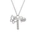 thumbnail image 2 of Delight Jewelry Silvertone Large Open Butterfly Always My Mother Bar Zoe Necklace, 2 of 4