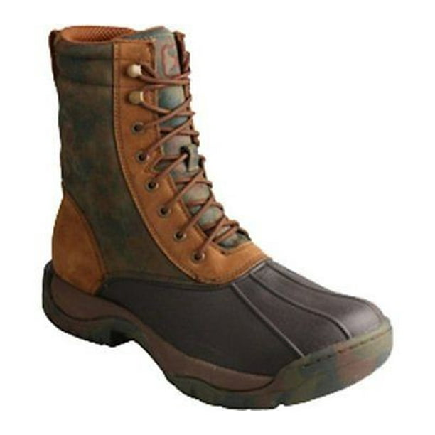 Twisted X - Twisted X Mens MGLW001 Waterproof Rubber Laceup Boot Camo