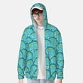 thumbnail image 6 of Rocae Beautiful Seashells Print Breathable Sun Protection Hoodie Quick-Dry Lightweight Long Sleeve Hoodie Unisex Running Sports Shirt XX-Large, 6 of 9