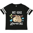 thumbnail image 3 of Inktastic My Gigi Loves Me with Sloth and Hearts Boys or Girls Toddler T-Shirt, 3 of 5