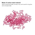 thumbnail image 4 of 300 Pack Small Screw Eye Hooks Mini Eyelets Screws, 5x10x1.2mm, Rose Red, 4 of 5