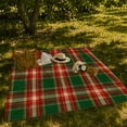 thumbnail image 7 of Green Tartan With Red And Cream Crossbars, Cozy Flannel Blanket with Traditional Tartan Plaid Print, Housewarming Gift for Traditional Plaid Enthusiasts, Home Decor for Bedroom and Living Room, 7 of 7