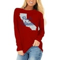 thumbnail image 4 of Fznquz Red Womens T Shirts Long Sleeve Casual Crew Neck T Shirts Curve Hem Graphic Y2K Womens Clothes XXL, 4 of 5