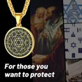 thumbnail image 6 of ChainsHouse Star of David Necklace for Men Women Stainless Steel/Gold Plated/Black with Cross/Dog Tag Pendant Classic Jewish Isael Necklaces Jewelry Gift, 6 of 8