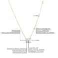 thumbnail image 2 of London Fine Jewelry 14K Gold 1.03 CTTW Natural Diamond Cluster Solitaire Necklace for Women, Dainty Station Necklace, Diamond Wedding Jewelry 16~20" Extendable Chain (H Color, SI1-SI2 Clarity), 2 of 5