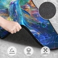 thumbnail image 3 of Naloa Colorful Winged Dolphin Car Foot Mat Set of 4 Pieces - Universal Floor Liner Neoprene Full Set Floor Mats for Cars Trucks SUV, 3 of 7