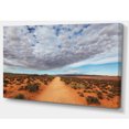 thumbnail image 2 of Desert Road under Bright Cloudy Sky - African Landscape Canvas Art Print, 2 of 3