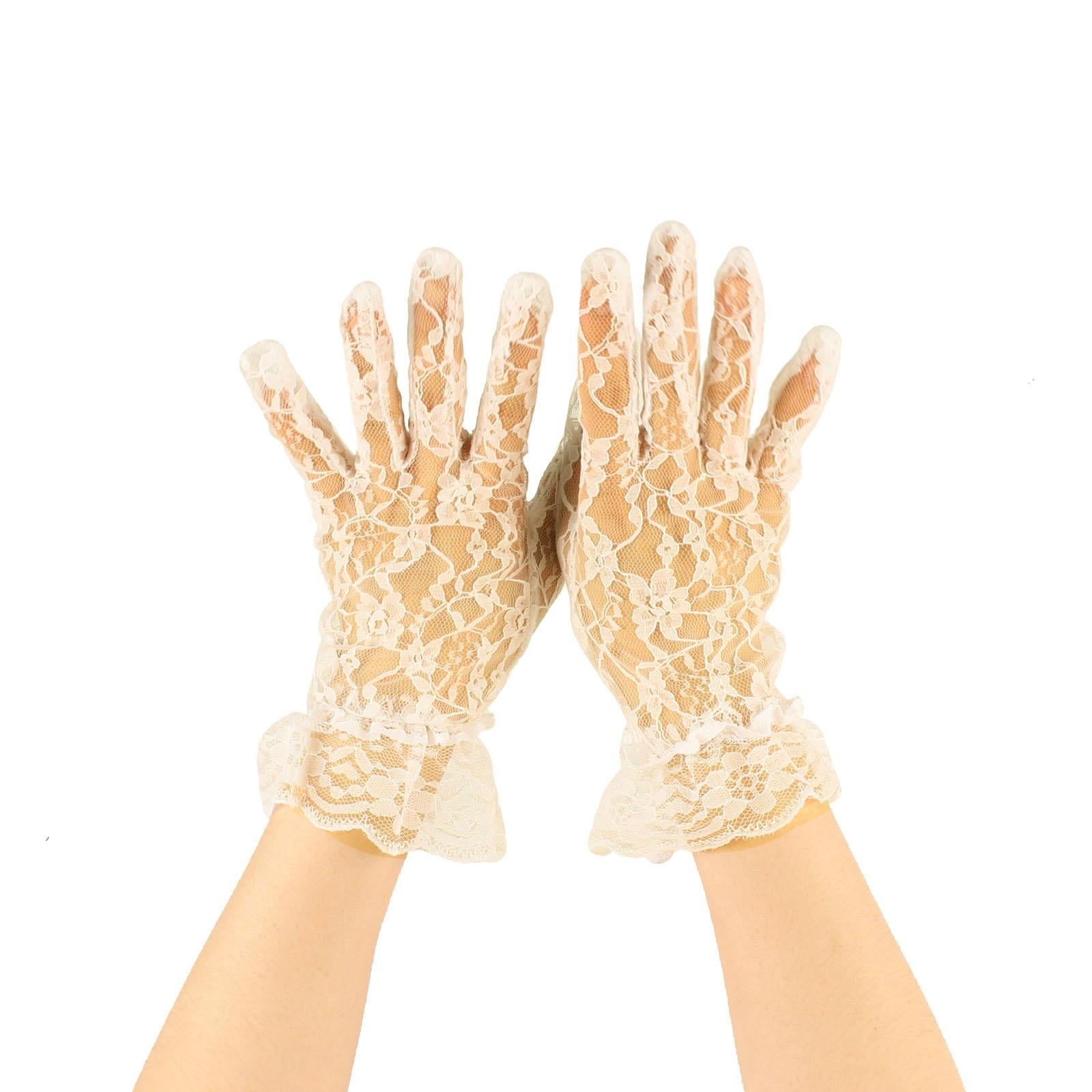 Retro Floral Lace Sheer Gloves – Retro Stage - Chic Vintage