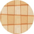 thumbnail image 1 of Ahgly Company Indoor Round Patterned Carrot Orange Area Rugs, 4' Round, 1 of 6