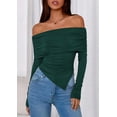 thumbnail image 2 of Remera PRETTYGARDEN Mujer Escote Hombros Descubiertos Manga Larga Ajustada - XXL, 2 of 8