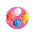thumbnail image 3 of Molde de epoxi de espejo de concha de concha, simulación abrasiva de silicona, Fondant, decoración de pastel de Chocolate, manualidades, molde Herramientas y accesorios para hornear Tipo 2 Cateissary HA083094-02, 3 of 6