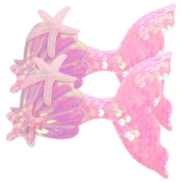 2pcs Mermaid Hair Clips Mermaid Hair Accessories Sequin Hair Clips Children Hair Clips