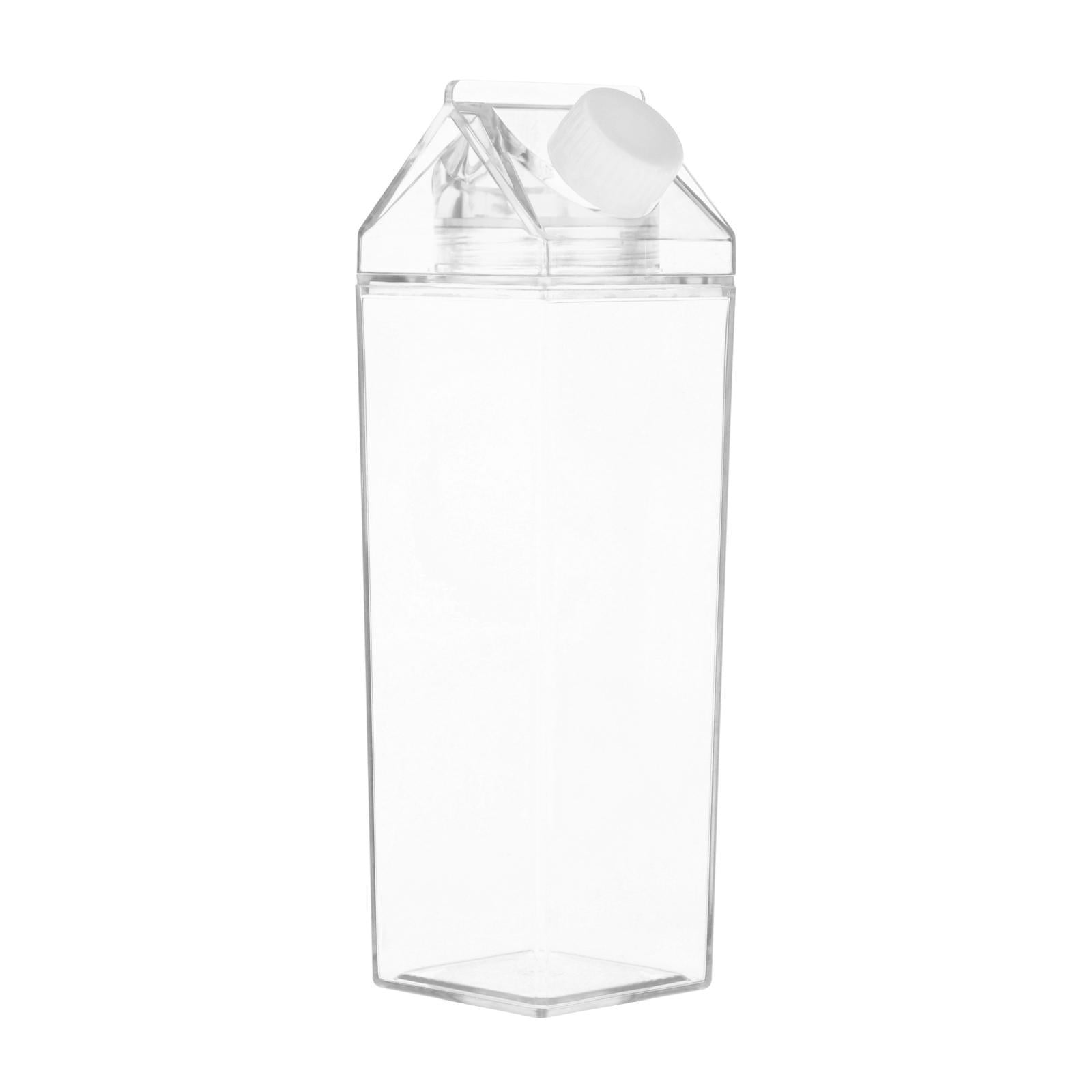 Milk Carton Water Bottle Reusable Clear Water Bottle Milk Carton