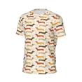 thumbnail image 6 of Wukai Dachshund Print Men's Short-Sleeved Mesh T-Shirt,Quick-Dry Short Sleeve Workout T-Shirt-Medium, 6 of 8