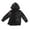 Black, variant on Girls Jacket Sparkly Performance Loose Fitting Baseball Style Outerwear for Stage and Casual Use 100 Size Black