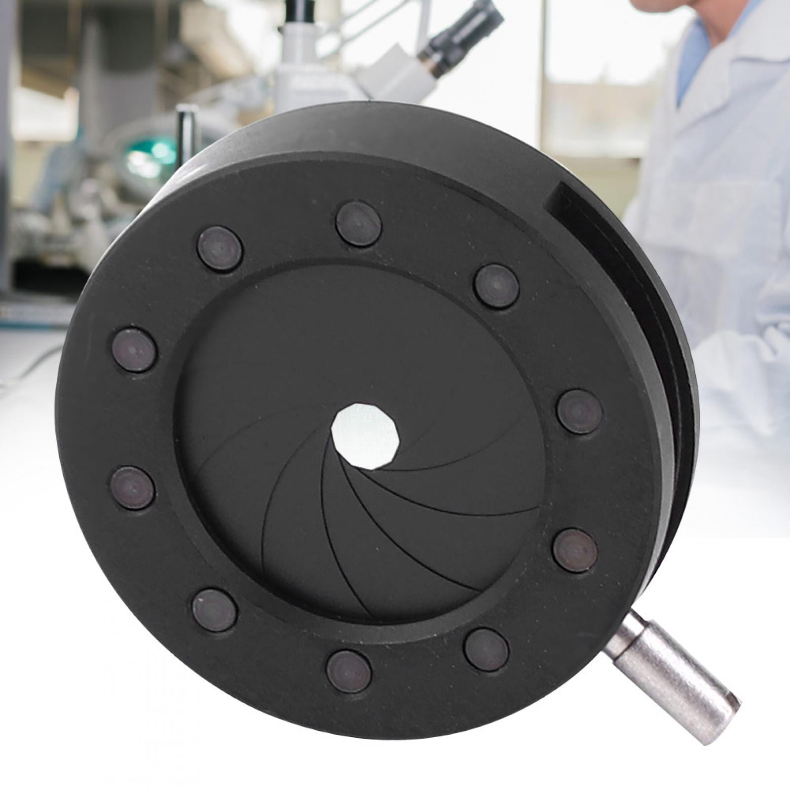 Cergrey Iris Aperture, Compact Microscope Aperture, Metal Durable For