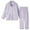 Purple, variant on Couples Pajamas Matching Sets Soft Pajama Long Sleeve Thermal Sleepwear Cozy Winter Notched Collar Loungewear Home Outfit with Pockets 2 Piece Beige L