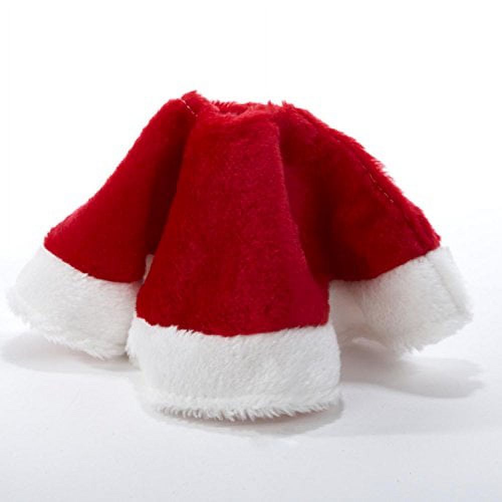Kurt Adler 15in Red and White Plush Christmas Skirt photo 1