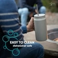 thumbnail image 4 of Simple Modern Vaso Térmico con Asa y Pajita | Jarra de Agua Grande de Acero Inoxidable Aislada | Regalos para Mujeres &amp; Hombres | Trek Colección | 1480ml | Lavender Mist, 4 of 9