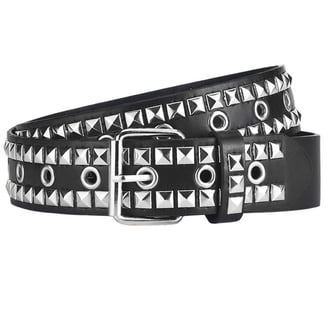 SWSMCLT Unisex Faux Metal Bullet Rivet Belts for Women/Men  display picture 2