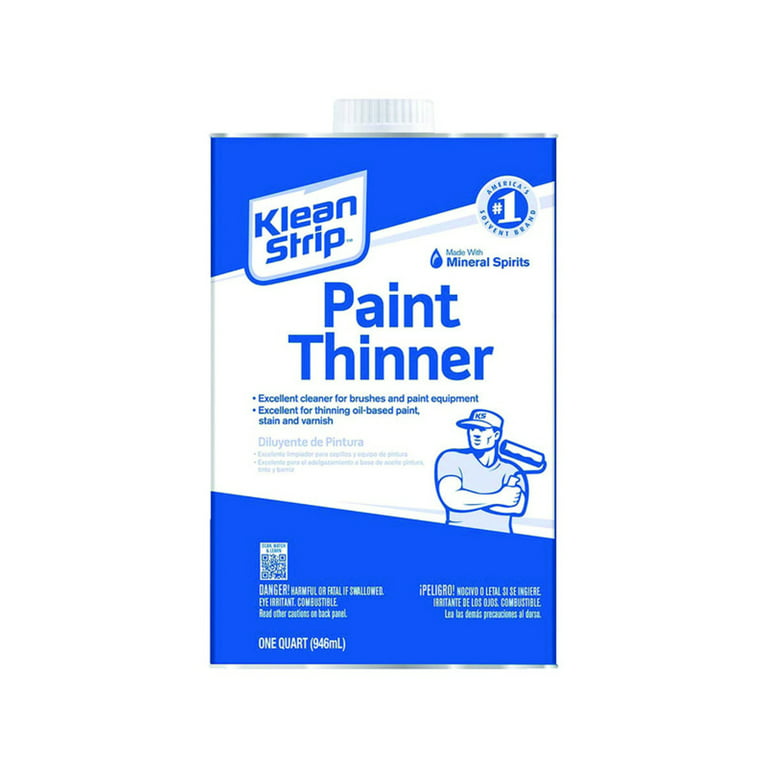 Klean Strip QKPT943 Paint Thinner, Liquid, Free, Clear, W
