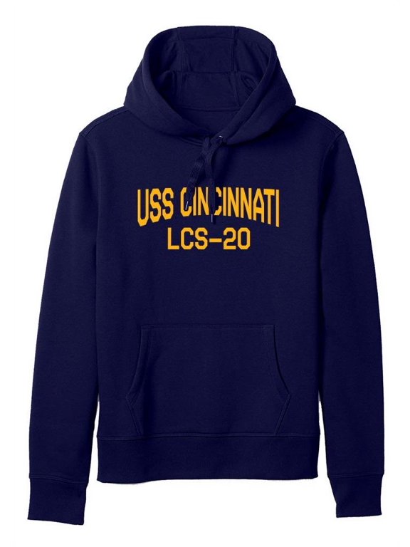 USS Cincinnati LCS-20 Independence Littoral Combat Ship Naval Warship Standard Size Pullover Hoodie