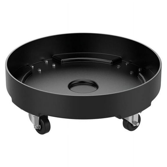 Vestil Manufacturing DRUM-DP-HD-30-BK 30 gal Polyethylene Heavy Duty Drum Dolly - Black