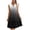#043-Black, variant on TaTaai Women's Spring Summer Print Dress V-Neck Sleeveless Button Front Solid Color Loose Casual Midi Long Dress for Daily Home Beach Wear Gift