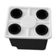 thumbnail image 1 of Cubo hidropónico para cultivo, macetero resistente y multiusos para jardín Negro con tapa de 4 agujeros, 1 of 9