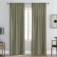 thumbnail image 4 of Seren Room Darkening Dual Header Curtain Panel 50 x 63 in Taupe, 4 of 7