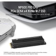 thumbnail image 2 of SSD Corsair MP600 PRO LPX de 2 TB M.2 NVMe PCIe x4 Gen4 para PS5, 2 of 6