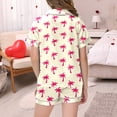 thumbnail image 5 of Ensemble de Pyjamas en Satin pour Garçons Manches Courtes Imprimé Pyjamas Boutonnés Ensemble de Pyjamas Classiques Pyjamas pour Filles Garçons Filles Mode, 5 of 5