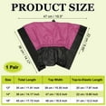 thumbnail image 2 of Leg Gaiters, Snow Gaiters for Hiking Waterproof Snow Boot Guards for Snowshoeing Hiking, 14" & Rose Red, 2 of 7