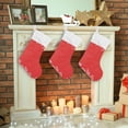 thumbnail image 6 of Coolnut Christmas Tree Red Christmas Stockings, Personalized Large Christmas Stocking, Cute Snowflake Stockings 18" Xmas Stocking for Xmas Decorations Xmas Gifts, 2PCS, 6 of 7