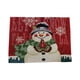thumbnail image 1 of Alfombrilla lavable con mezcla de lino y algodón de muñeco de nieve Eccomum 1 mantel individual, 1 of 7