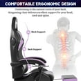 thumbnail image 6 of Hoffree Gaming Chair with Speakers and RGB LED Lights Ergonomic Massage Gamer Chair with Footrest High Back with Lumbar Support for Adults, 6 of 9